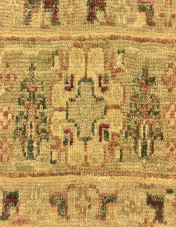 Detail image of  4' 4 x 17' 5  Hand Knotted Peshawar Ziegler Runner Rug