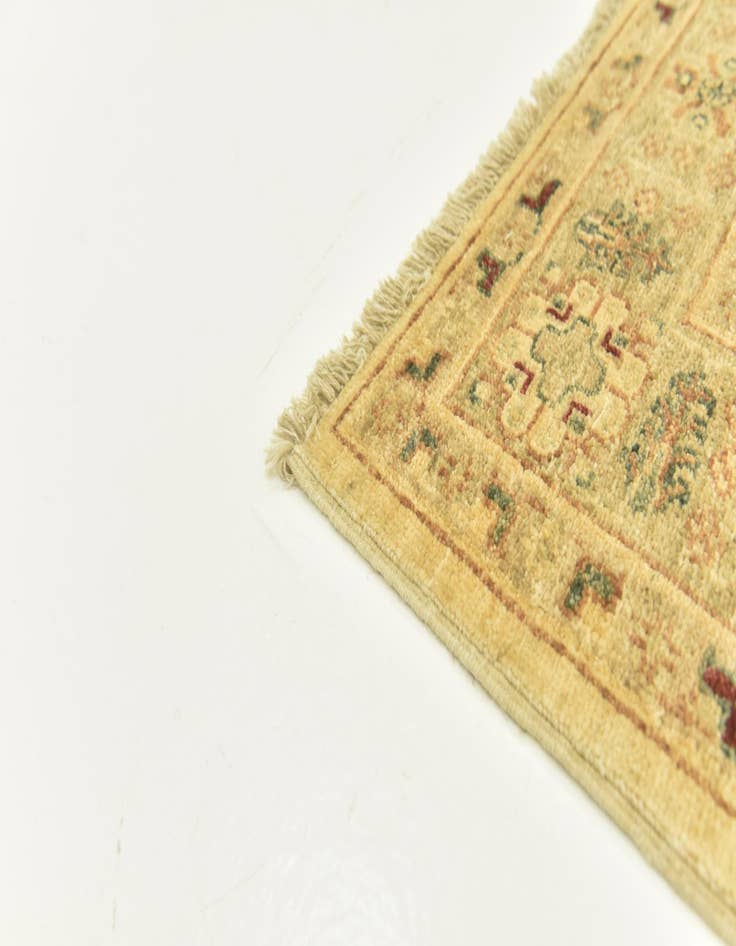 Detail image of  4' 4 x 17' 5  Hand Knotted Peshawar Ziegler Runner Rug