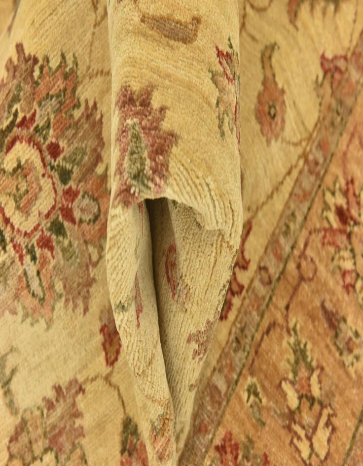 Detail image of  4' x 16' 2  Hand Knotted Peshawar Ziegler Runner Rug