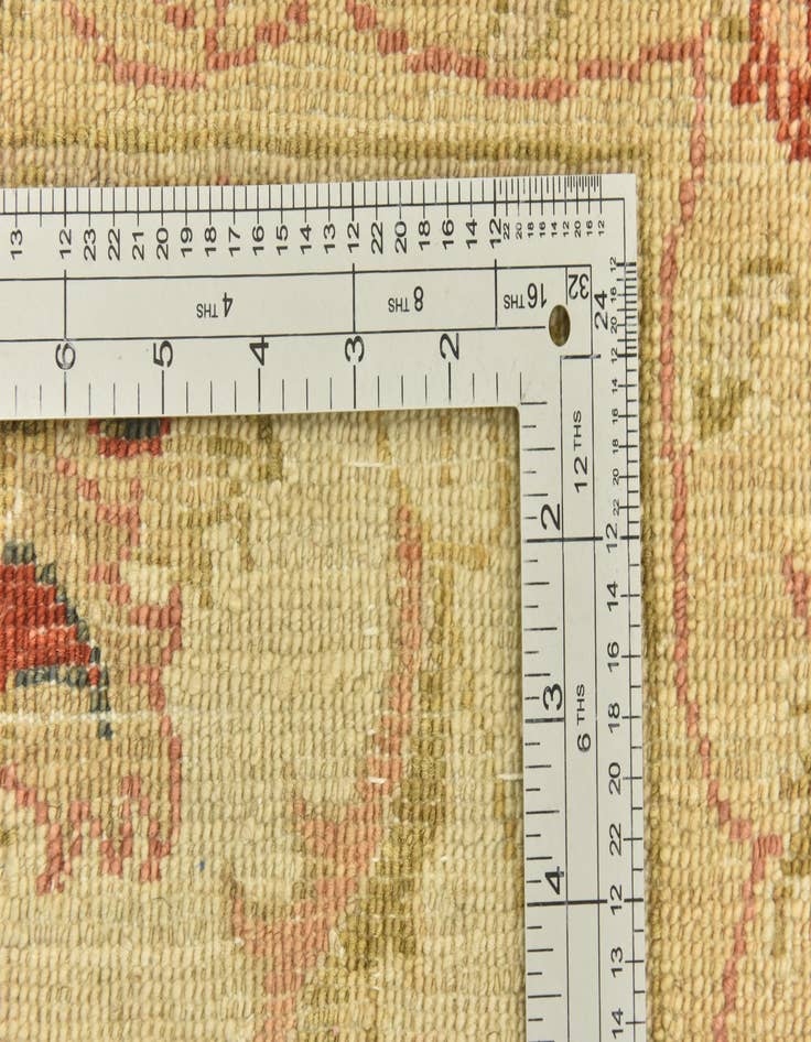 Detail image of  4' x 16' 2  Hand Knotted Peshawar Ziegler Runner Rug