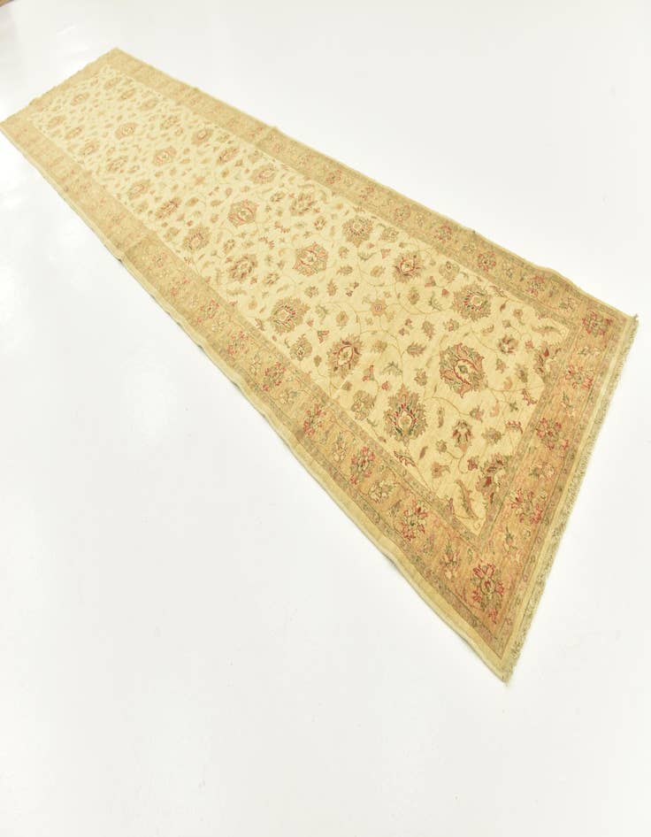 Detail image of  4' x 16' 2  Hand Knotted Peshawar Ziegler Runner Rug