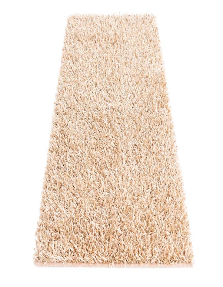 Detail image of  2' 5 x 4' 7  Hand Knotted Solid Shag Oriental Runner Rug