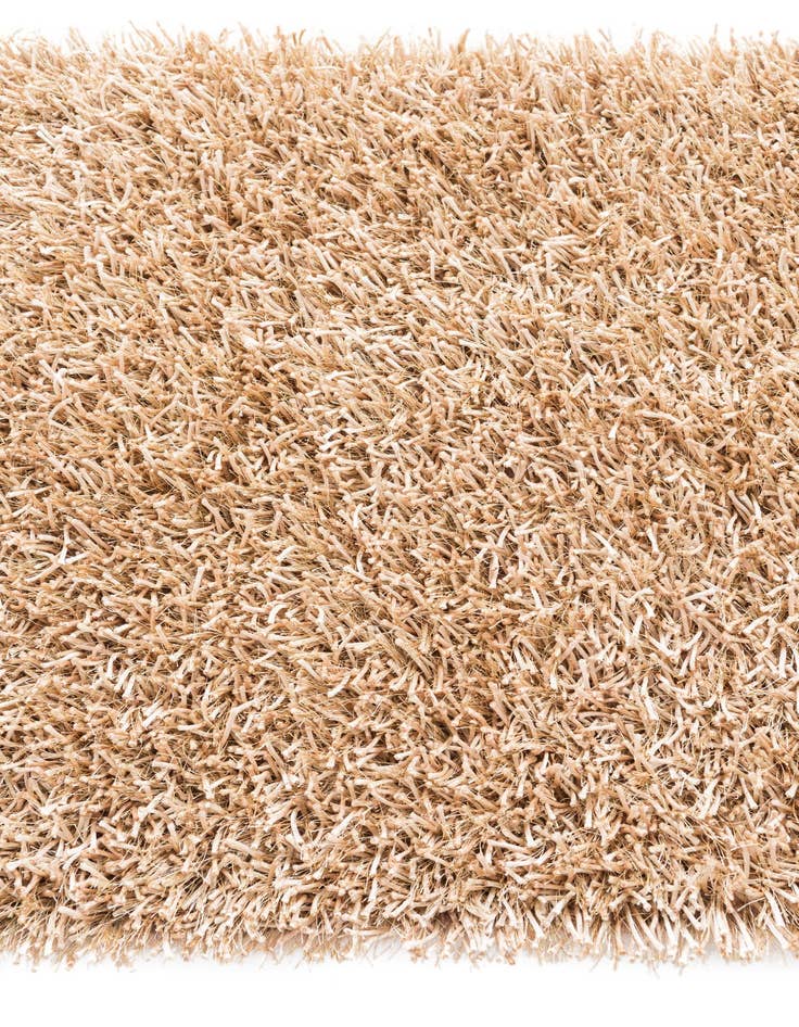 Detail image of  2' 5 x 4' 7  Hand Knotted Solid Shag Oriental Runner Rug