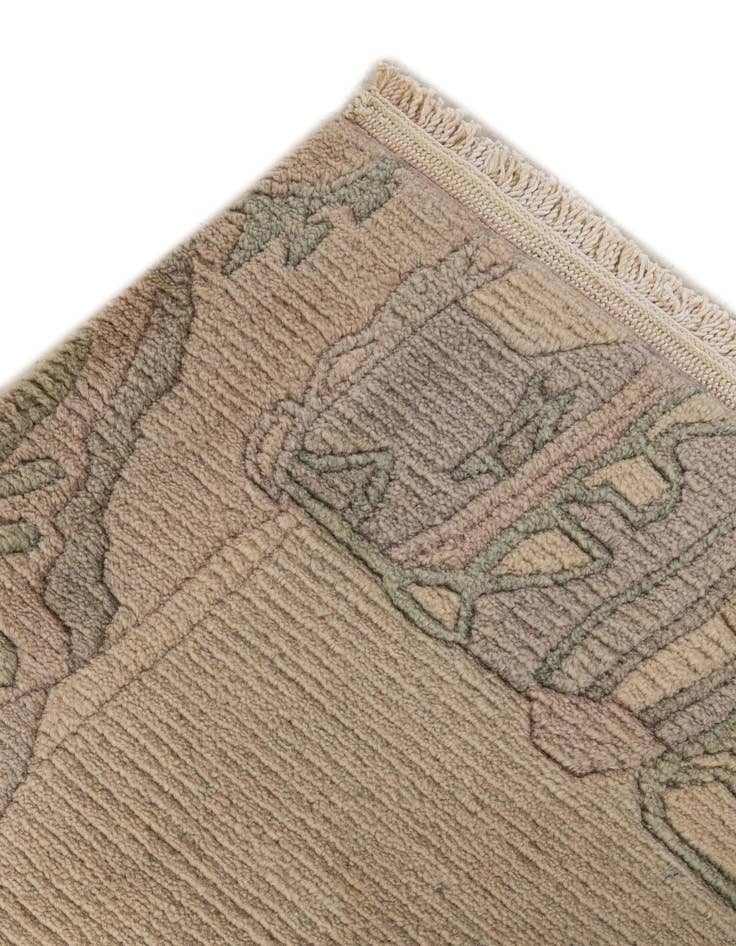 Detail image of  2' 7 x 11'  Hand Knotted Tibet Wool Runner Rug