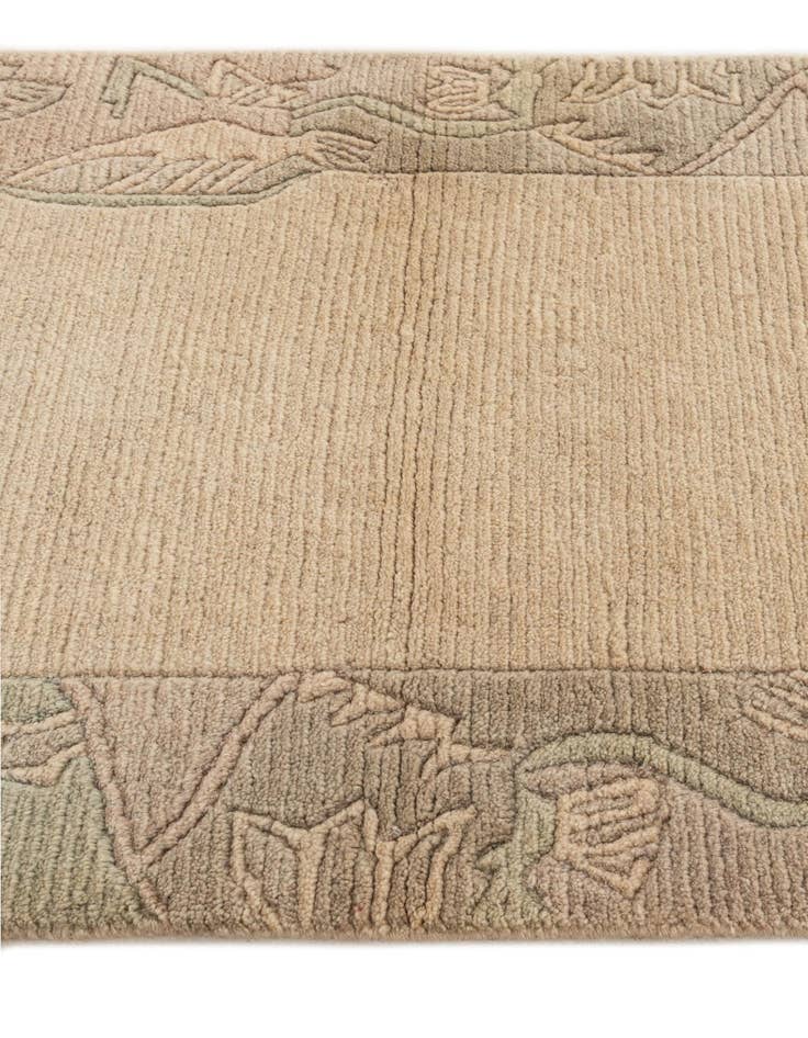 Detail image of  2' 7 x 11'  Hand Knotted Tibet Wool Runner Rug