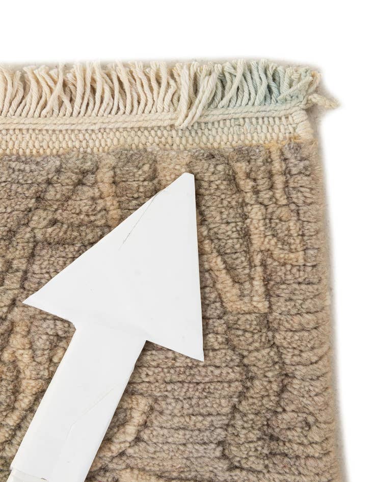 Detail image of  2' 7 x 11'  Hand Knotted Tibet Wool Runner Rug