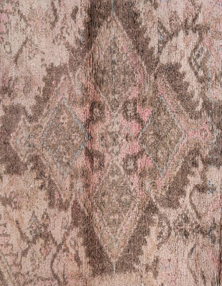 Detail image of  2' 4 x 4' 6  Hand Knotted Ultra Vintage Persian Wool Runner Rug