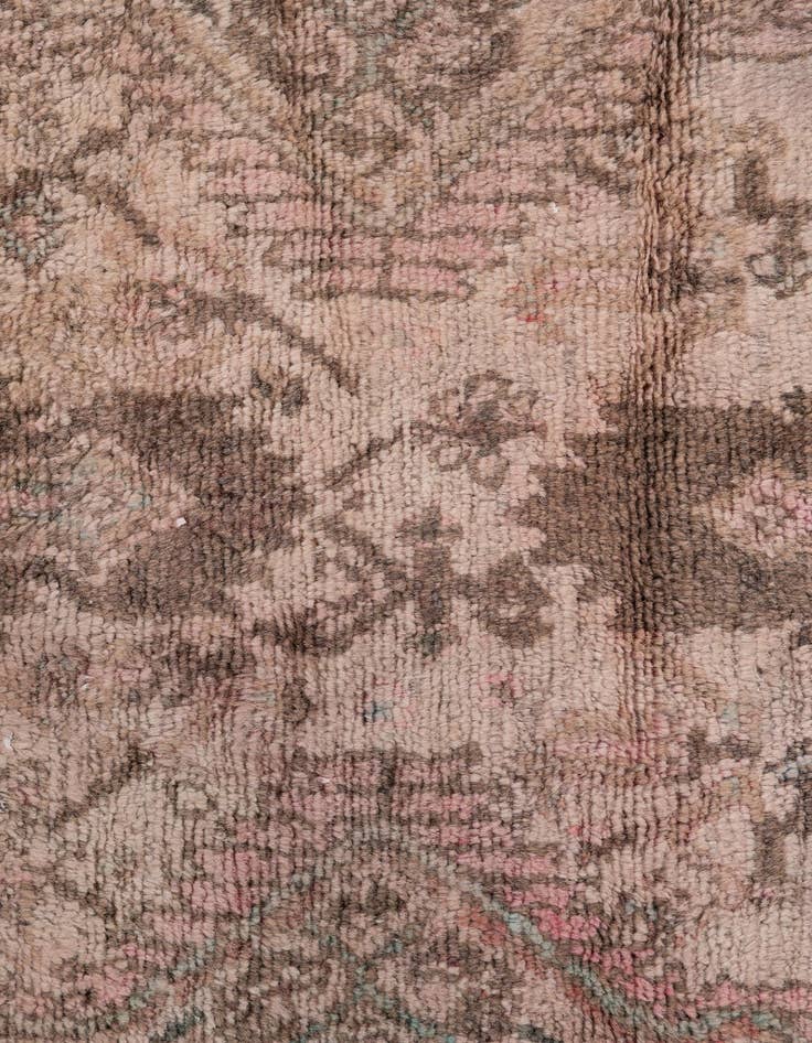 Detail image of  2' 4 x 4' 6  Hand Knotted Ultra Vintage Persian Wool Runner Rug