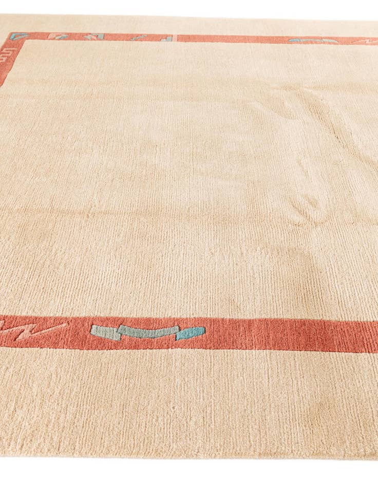 Detail image of  7' 2 x 7' 3  Hand Knotted Tibet Wool Square Rug