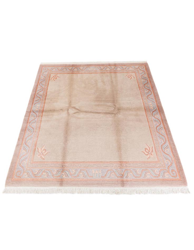 Detail image of  7' 6 x 7' 7  Hand Knotted Tibet Wool Square Rug