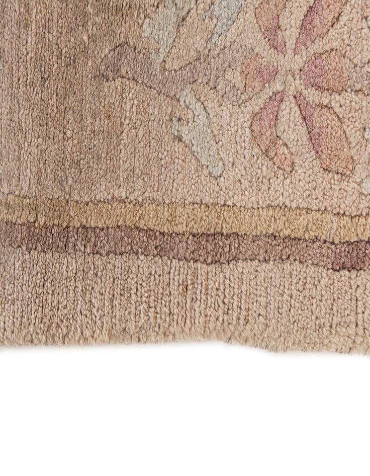 Detail image of  8' x 8' 5  Hand Knotted Tibet Wool Square Rug