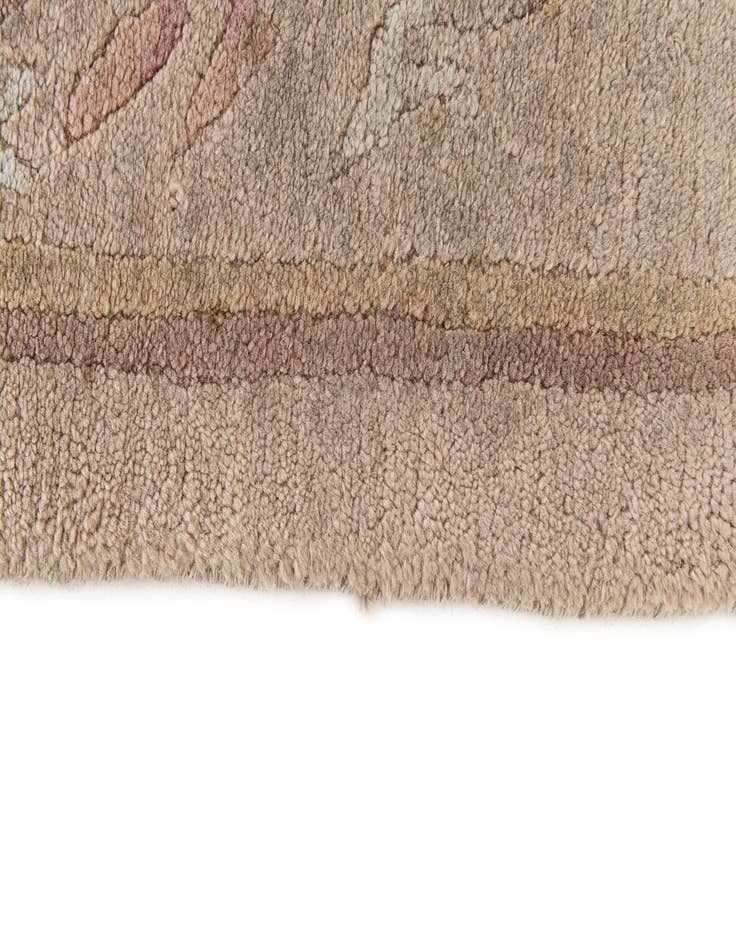 Detail image of  8' x 8' 5  Hand Knotted Tibet Wool Square Rug