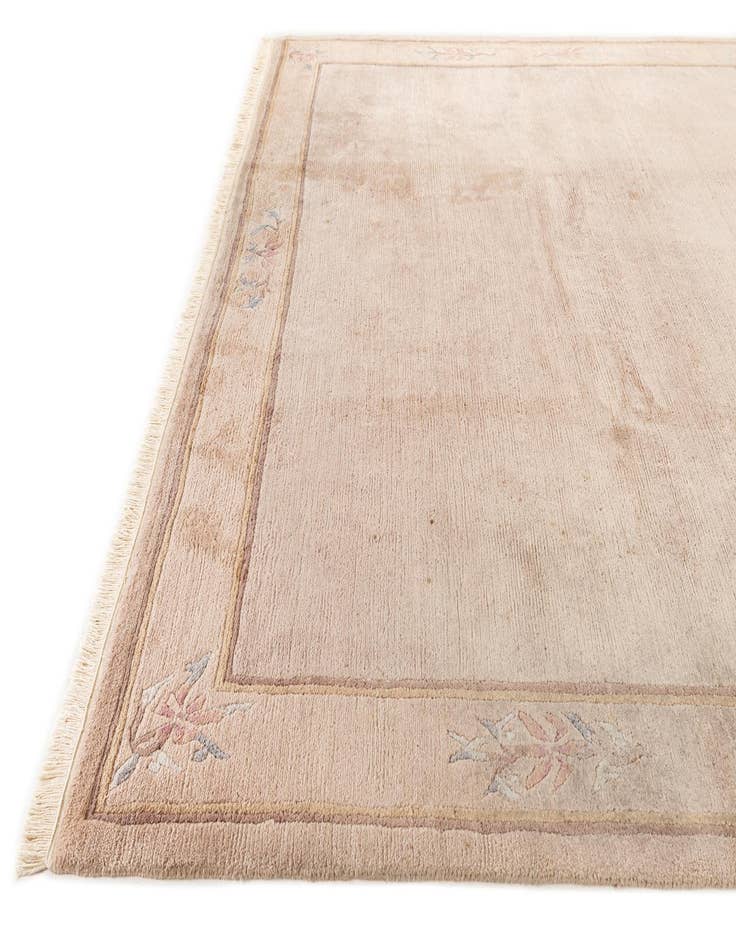 Detail image of  8' x 8' 5  Hand Knotted Tibet Wool Square Rug