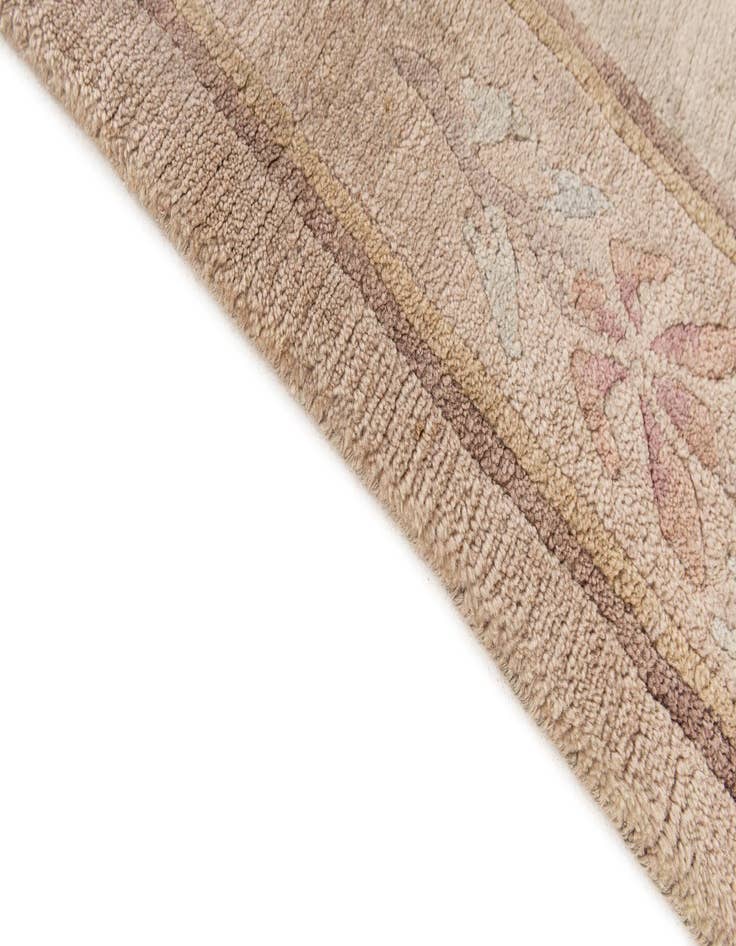 Detail image of  8' x 8' 5  Hand Knotted Tibet Wool Square Rug