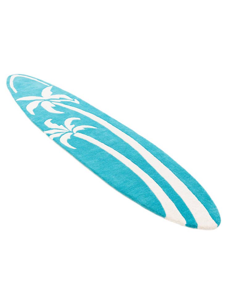 Detail image of  2' x 8' 9 SurfBoard Wool Freeform Rug