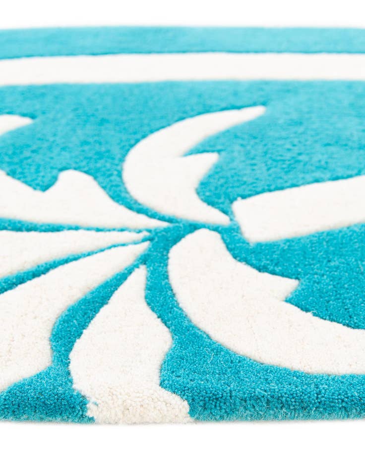 Detail image of  2' x 8' 9 SurfBoard Wool Freeform Rug