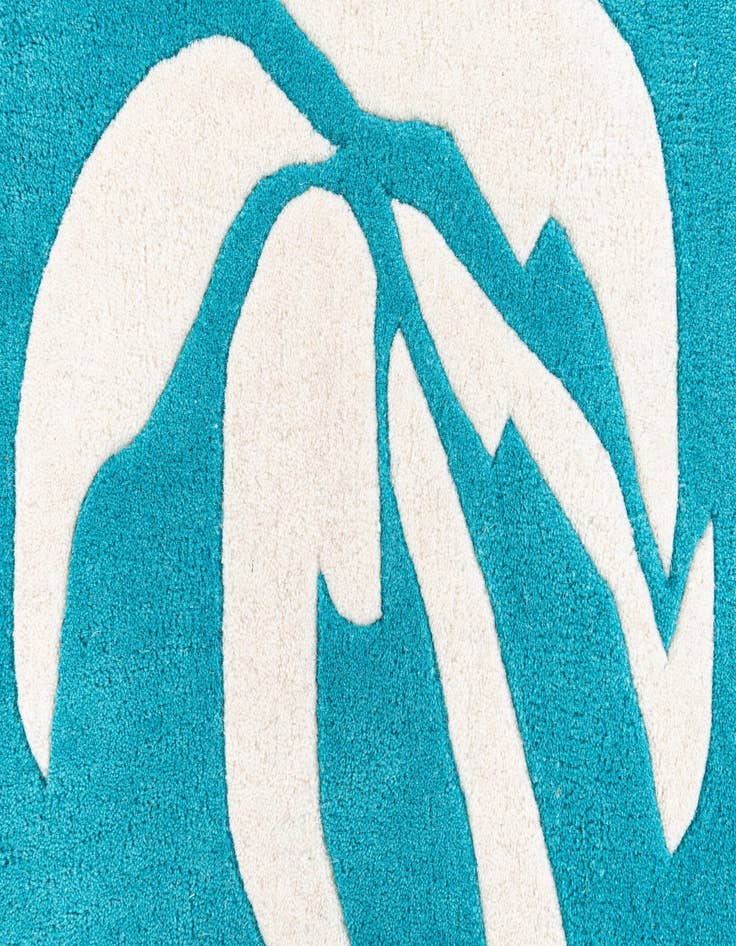 Detail image of  2' x 8' 9 SurfBoard Wool Freeform Rug