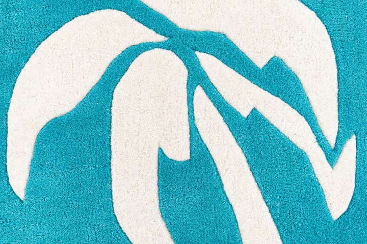 Light Blue 2' x 8' 9 SurfBoard Wool Freeform Rug | Rugs.com