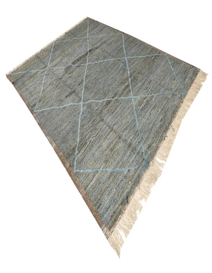 Detail image of  9' 3 x 12' 3  Hand Knotted Moroccan Wool Rug