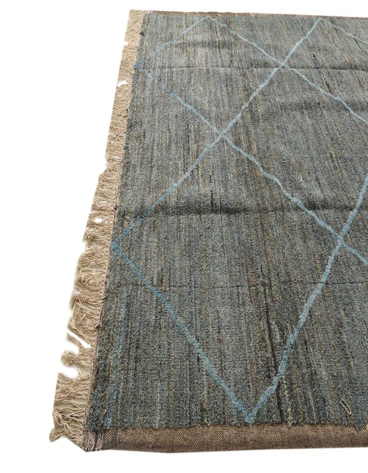 Detail image of  9' 3 x 12' 3  Hand Knotted Moroccan Wool Rug