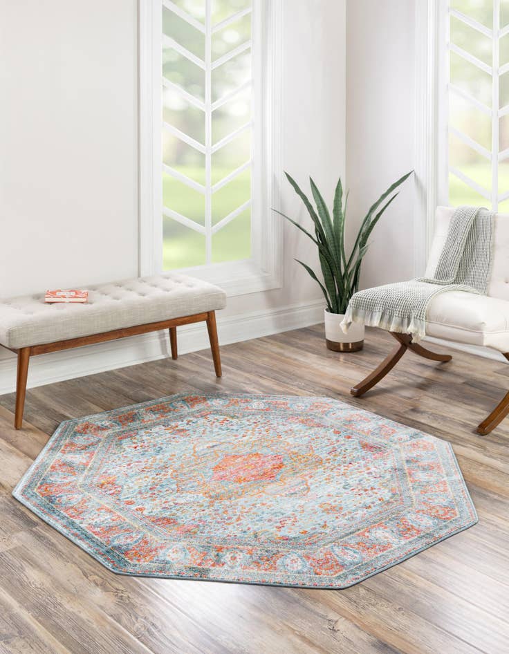 Detail image of  8' x 8' Santiago Octagon Rug