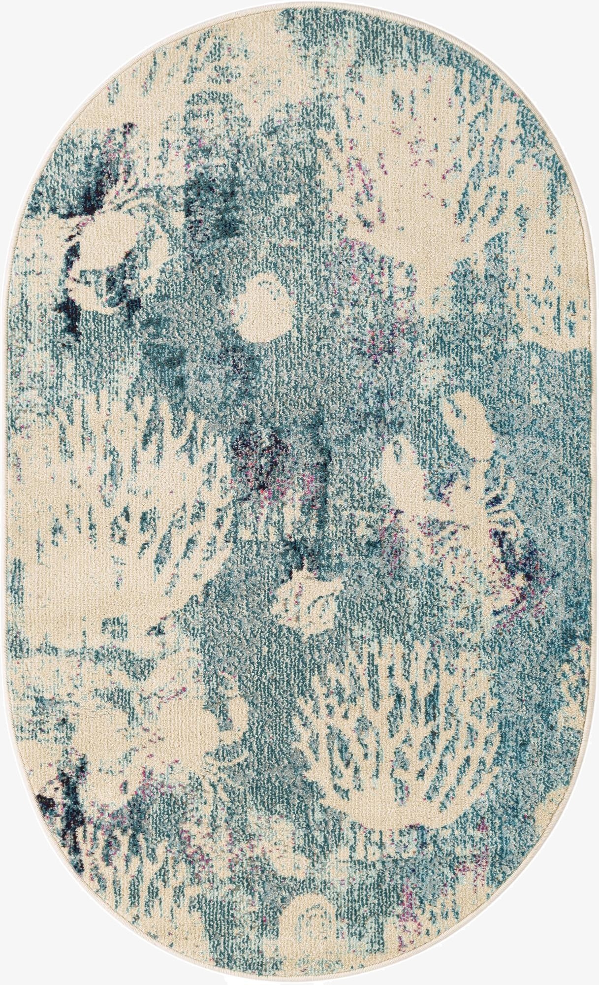  3' 3 x 5' 3  Washable Amalfi Oval Rug