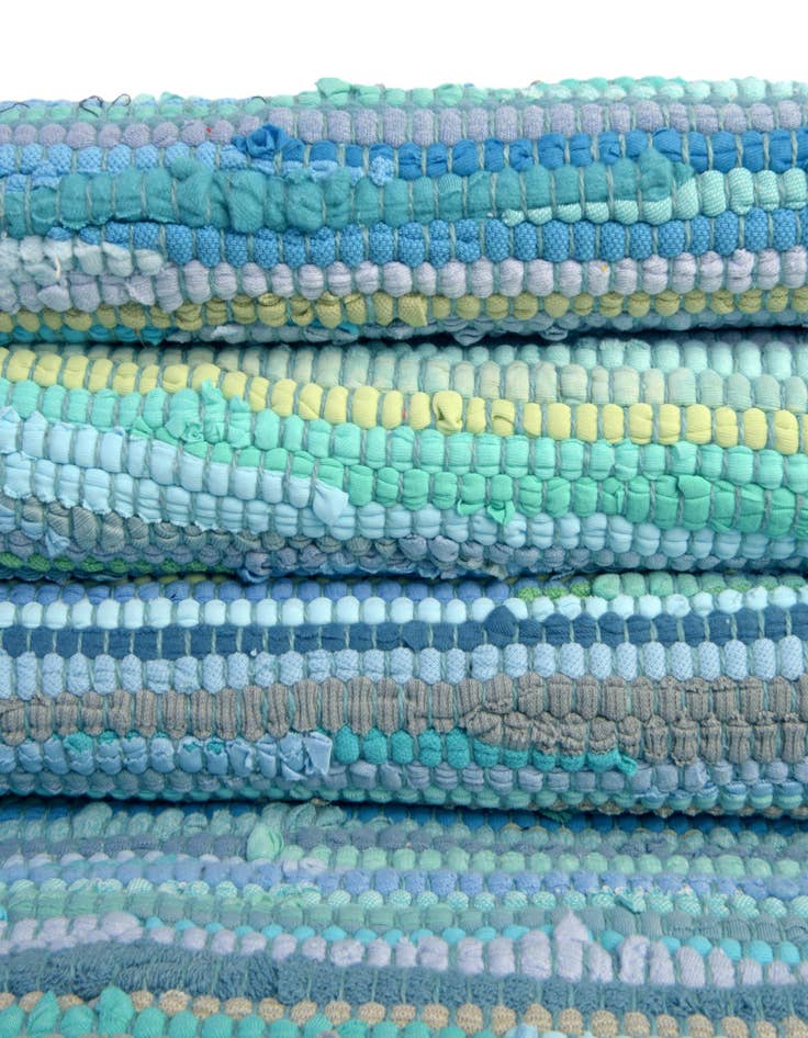 Detail image of 5' x 8' Chindi Cotton Oval Rug