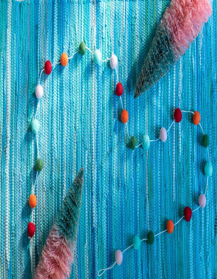 Detail image of 5' x 8' Chindi Cotton Oval Rug