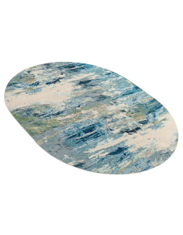 Detail image of  8' x 10'  Washable Theia Oval Rug