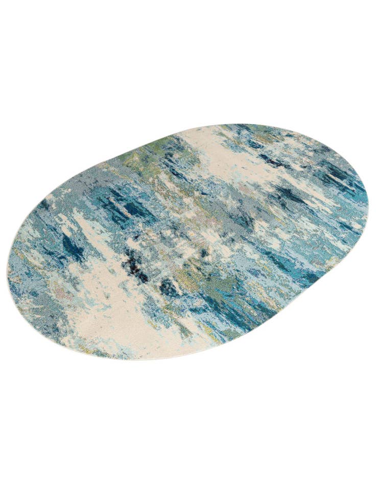 Detail image of  8' x 10'  Washable Theia Oval Rug