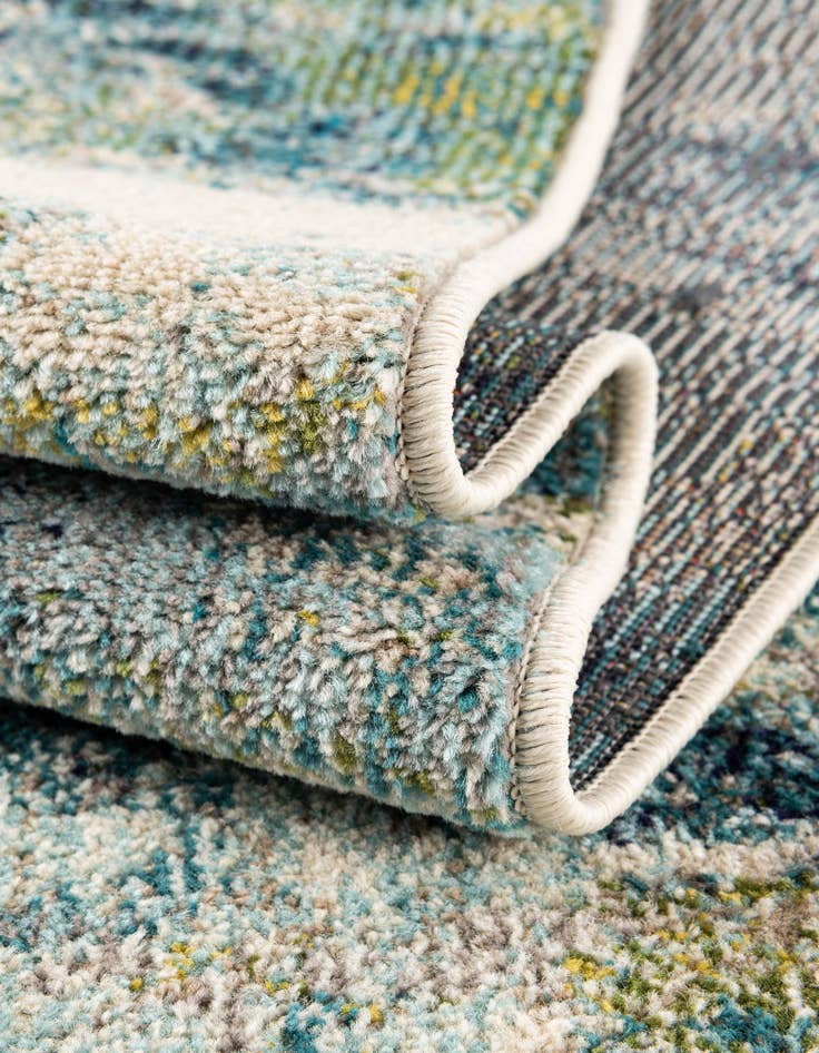 Detail image of  8' x 10'  Washable Theia Oval Rug