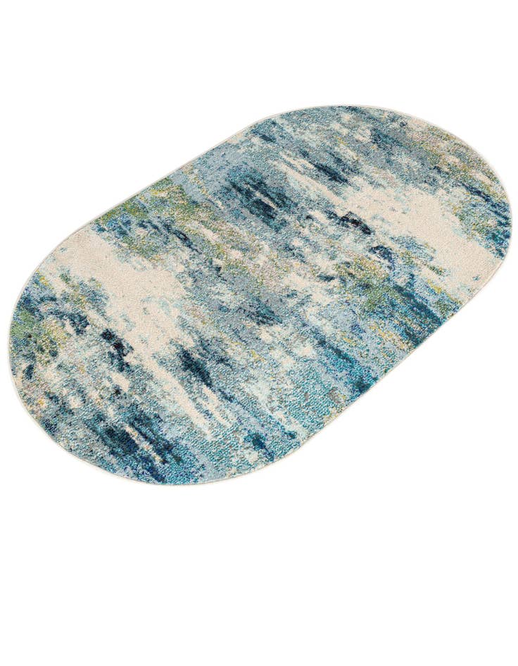 Detail image of  3' 3 x 5' 3  Washable Theia Oval Rug