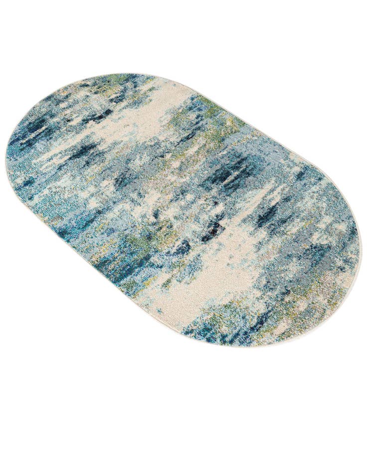 Detail image of  3' 3 x 5' 3  Washable Theia Oval Rug