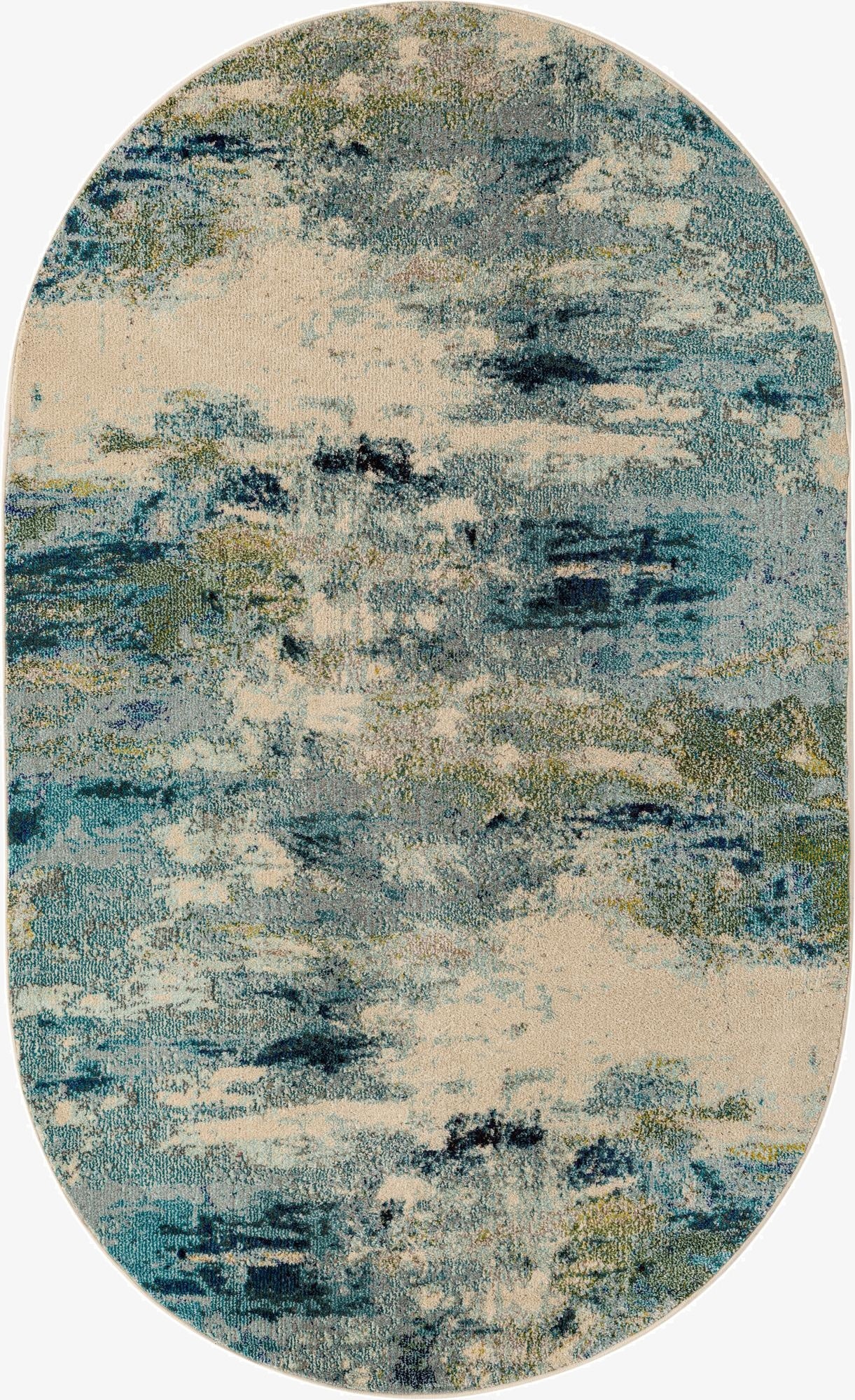  5' x 8'  Washable Theia Oval Rug