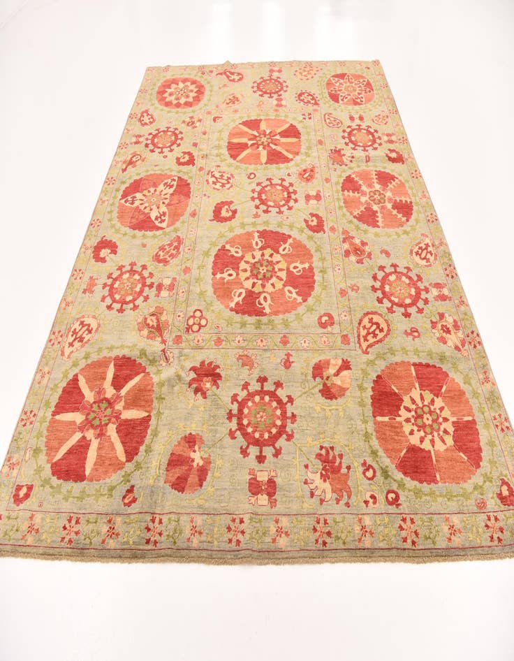 Detail image of  8' 1 x 9' 10  Hand Knotted Ariana Ziegler Oriental Rug