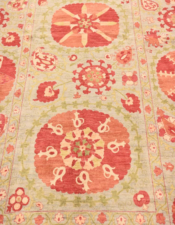 Detail image of  8' 1 x 9' 10  Hand Knotted Ariana Ziegler Oriental Rug