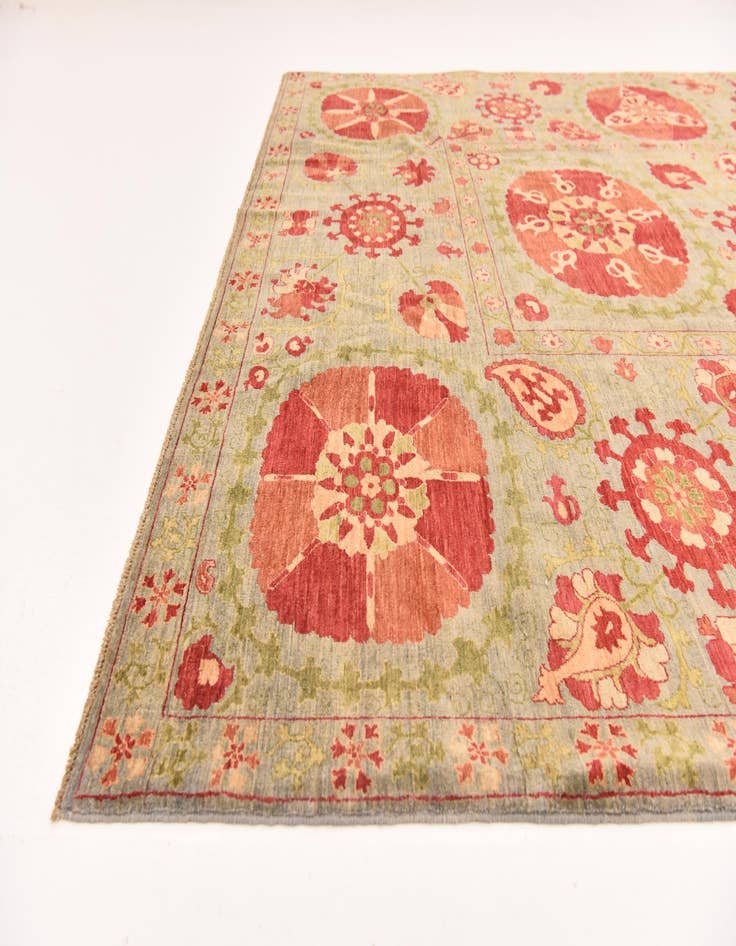 Detail image of  8' 1 x 9' 10  Hand Knotted Ariana Ziegler Oriental Rug