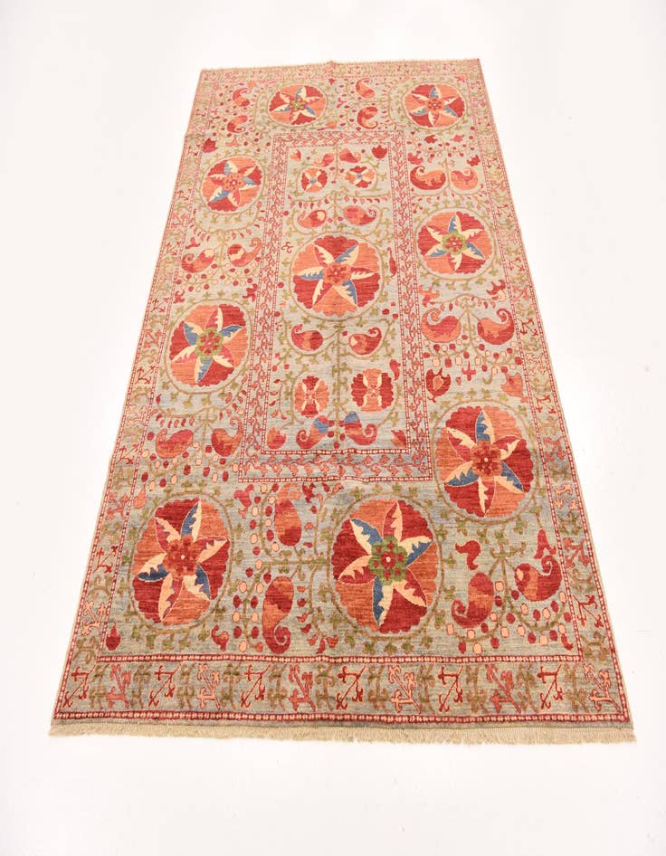 Detail image of  5' 2 x 7' 1  Hand Knotted Ariana Ziegler Oriental Rug