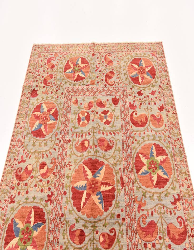 Detail image of  5' 2 x 7' 1  Hand Knotted Ariana Ziegler Oriental Rug