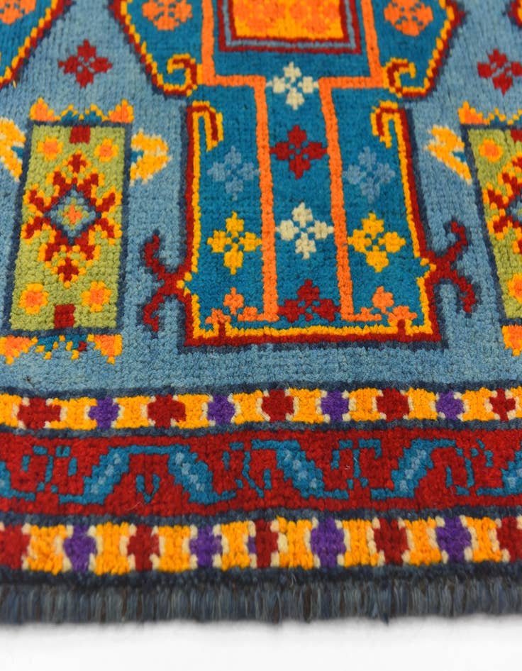 Detail image of  2' 10 x 4' 2  Hand Knotted Balouch Rug