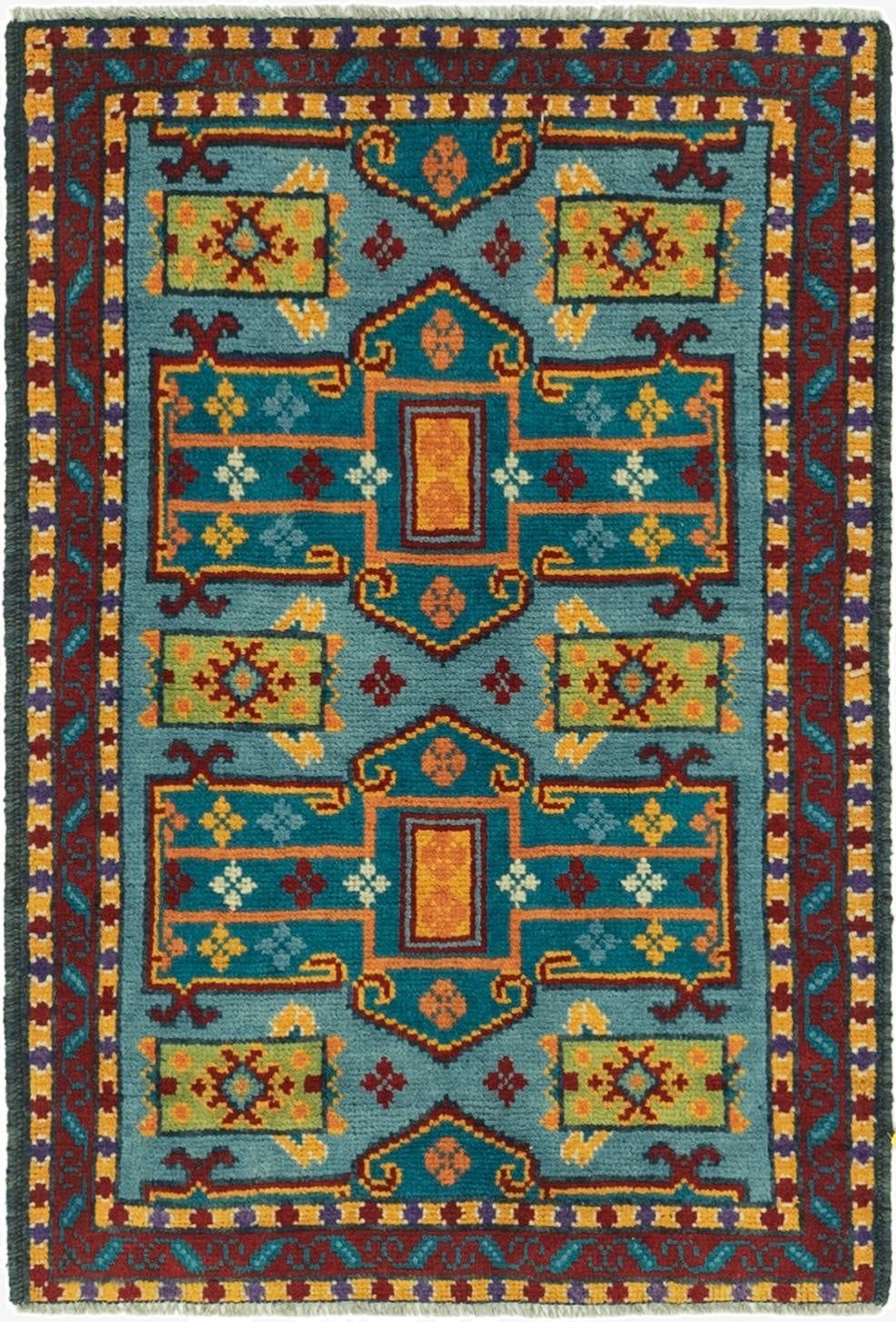  2' 10 x 4' 2  Hand Knotted Balouch Rug