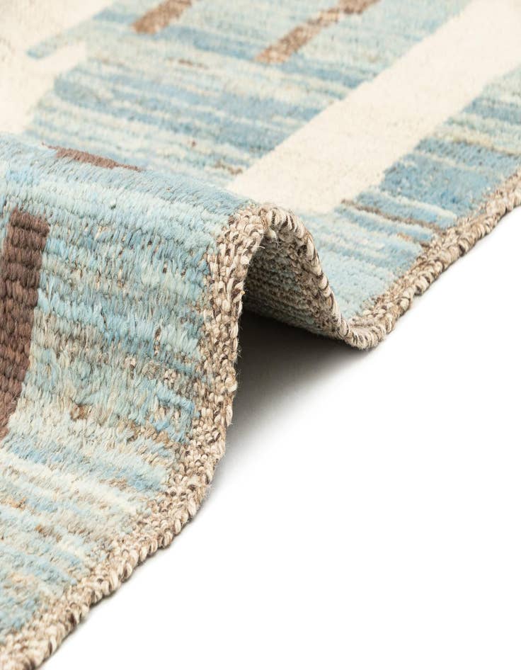 Detail image of  9' 6 x 11' 9  Hand Knotted Beni Marok Rug