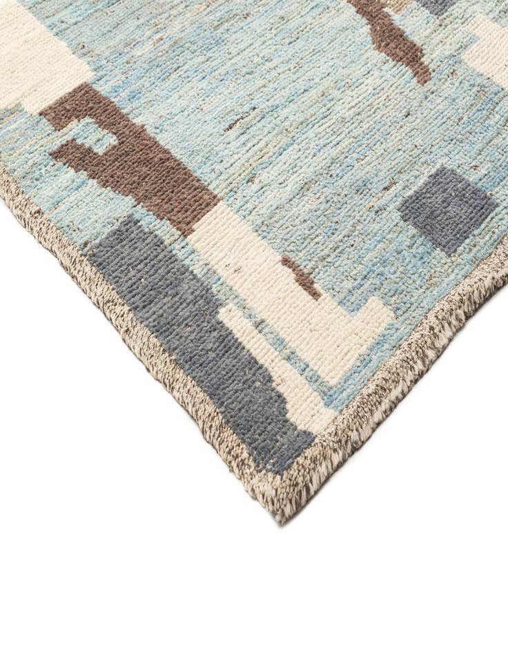 Detail image of  9' 6 x 11' 9  Hand Knotted Beni Marok Rug