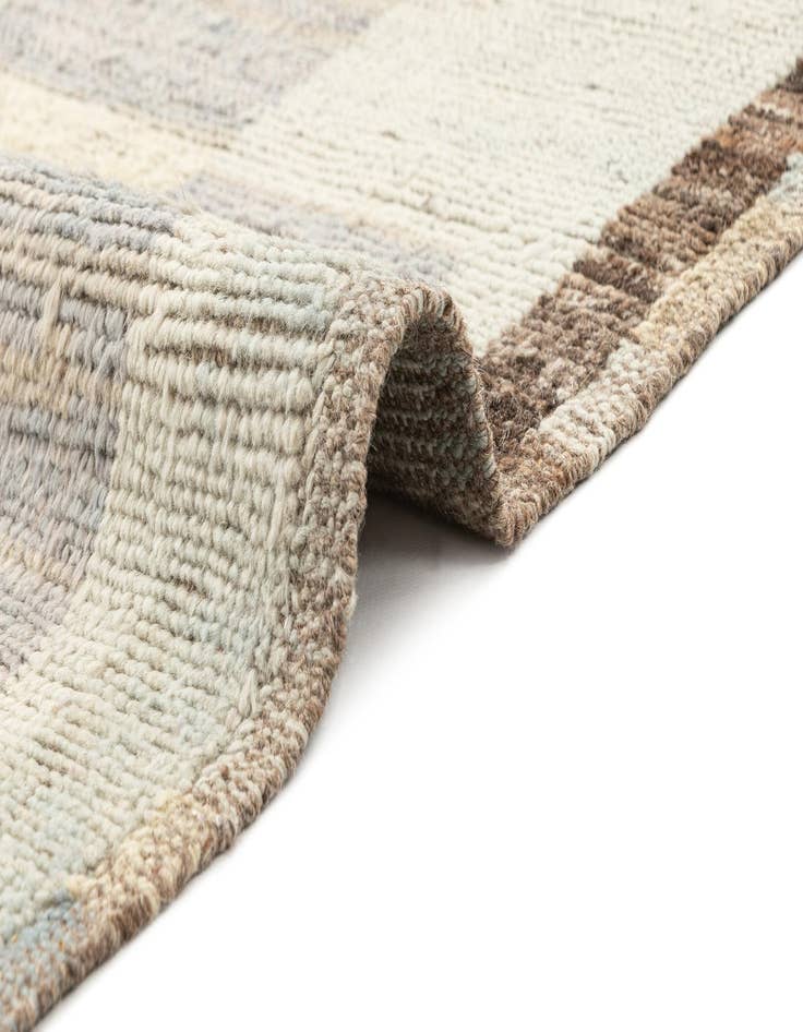 Detail image of  3' 2 x 9' 10  Hand Knotted Beni Marok Rug