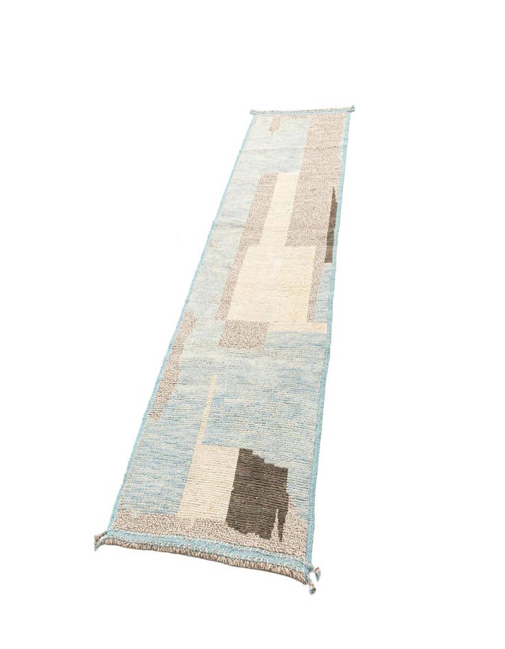 Detail image of  3' 3 x 10' 3  Hand Knotted Beni Marok Rug