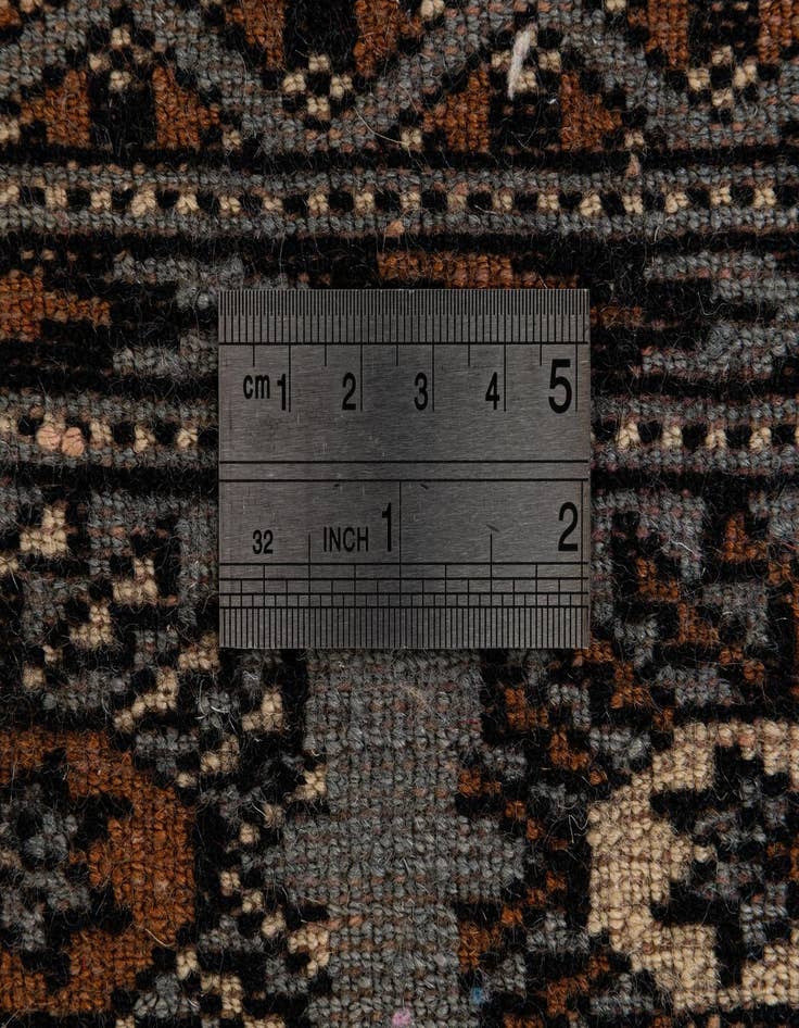 Detail image of  3' 1 x 4' 11  Hand Knotted Bokhara Wool Rug