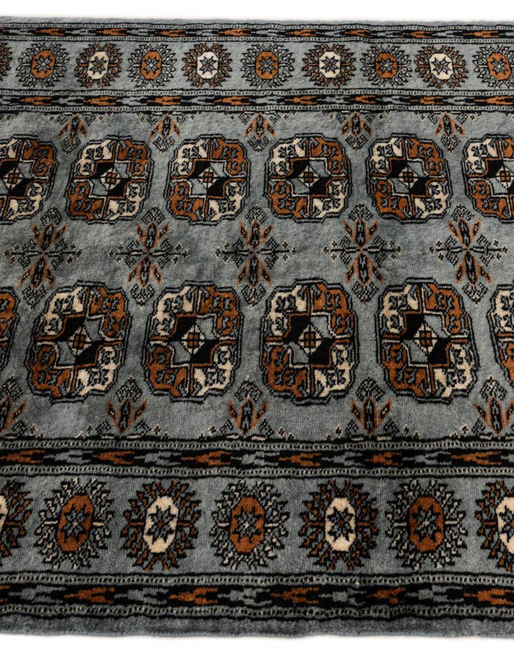 Detail image of  3' 1 x 4' 11  Hand Knotted Bokhara Wool Rug