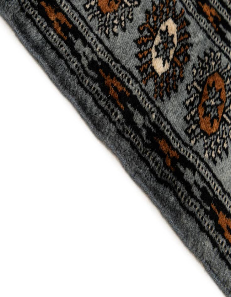 Detail image of  3' 1 x 4' 11  Hand Knotted Bokhara Wool Rug