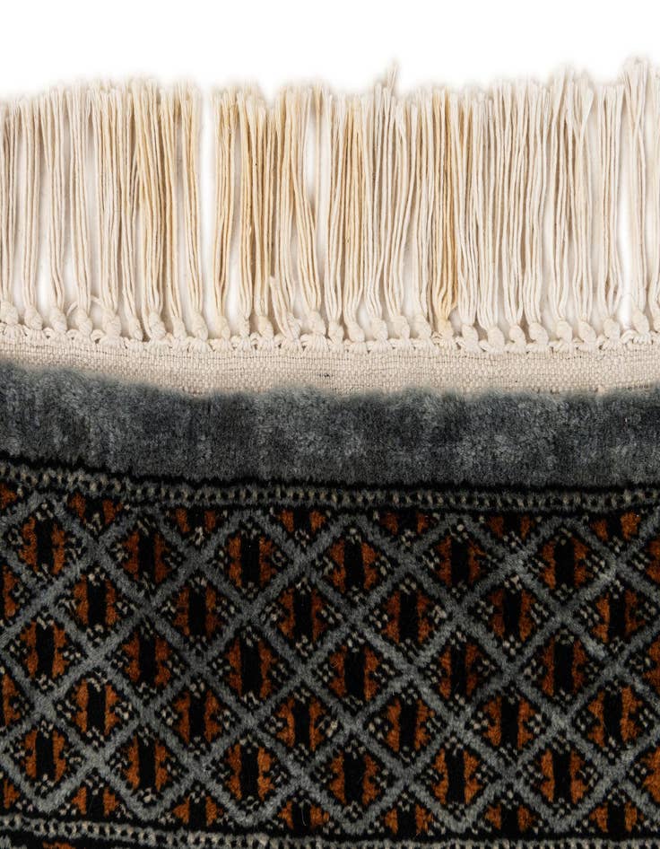 Detail image of  3' 1 x 4' 11  Hand Knotted Bokhara Wool Rug