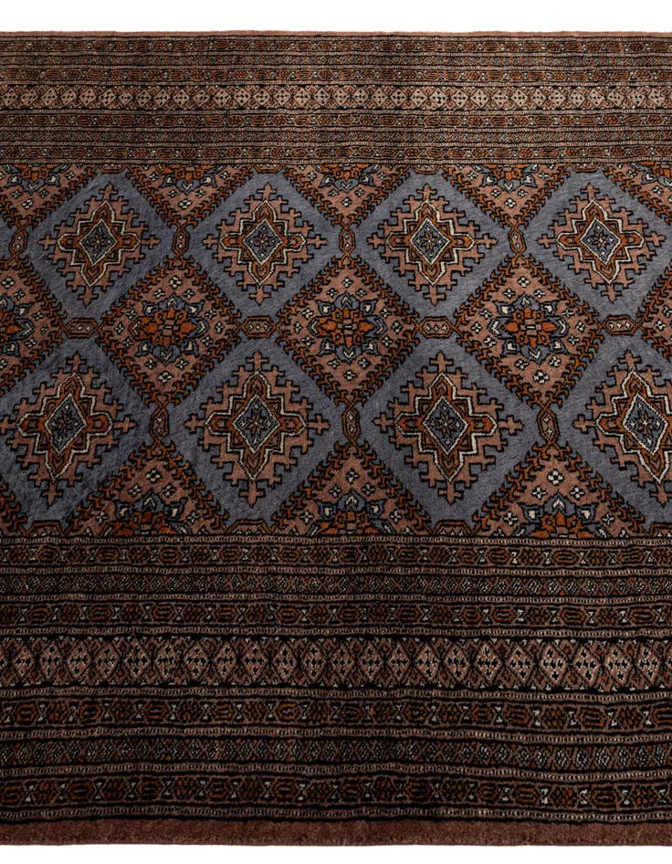 Detail image of  4' 4 x 5' 10  Hand Knotted Bokhara Oriental Wool Rug